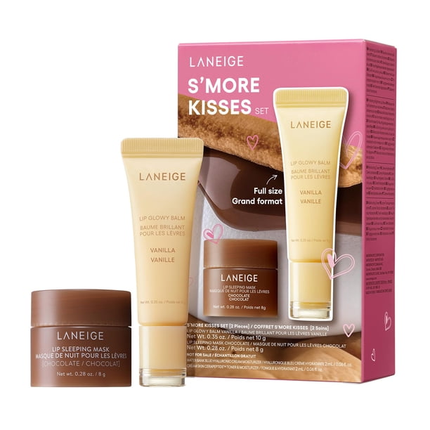 Set de cuidado de la piel LANEIGE S'more Kisses, máscara para dormir y bálsamo para labios