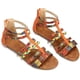 thumbnail image 1 of Sandalias Planas Para Mujer, Sandalias De Verano, Sandalias De Gladiador, Sandalias De Vestir, Pantuflas De Tobillo, Tiras Tejidas, Chanclas, Zapatos De Playa Bohemios, 1 of 7