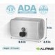thumbnail image 3 of Dispensador de jabón Alpine Commercial de pared de 1200 ml, 3 of 9