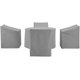 thumbnail image 2 of Juego de Fundas para Muebles de Patio Crosley Furniture Impermeables Gris, 2 of 8