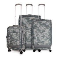 Nautica - Set 3 Maletas De Tela Barham S+M+L Gris