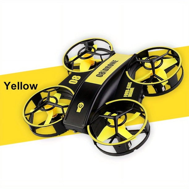 Remote Control Four-axis Induction Aircraft UFO Interactive Lighting Hand-throwing Drone Set Height Remote Control Aircraft Toy