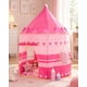 thumbnail image 2 of Carpa Infantil Castillo Princesa Rosada con Coronas y Ventanas de Malla para Niñas, 2 of 6