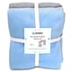 thumbnail image 1 of Kit de Manta de Felpa Sin Costura YourFleece 152x152 cm Azul Claro/Gris Ceniza, 1 of 6