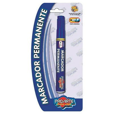 Marcador Permanente De Color Azul 1 Un Proarte