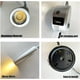 thumbnail image 5 of Lámpara de lectura de pared táctil regulable, luz LED para cabecera con puerto USB e interruptor, luz de cuello de cisne flexible con enchufe, lámpara de pared de 3 W para leer en la cama y el dormito, 5 of 6