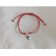 thumbnail image 3 of Pulsera plata 925 hilo rojo trenzado cruz / Todojoyas, 3 of 3