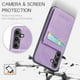 thumbnail image 2 of For Samsung Galaxy A13 A14 A22 A23 A24 A33 A34 A51 A52 A53 A54 A71 A72 A73 Case, Dual Layer Lightweight Premium Leather Case Wallet With Card Holders Magnetic Lock Flip Protective Phone Case, 2 of 3