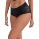 thumbnail image 4 of INSPIRE CHIC Bragas de Mujer Regreso a Clases Encaje Levantamiento de Glúteos Control de Abdomen Tiro Medio Transpirables Cobertura Completa Boyshorts L Negro, 4 of 5