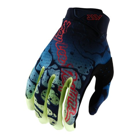 Guantes Troy Lee Air Drip Glo Yellow/Dark Navy