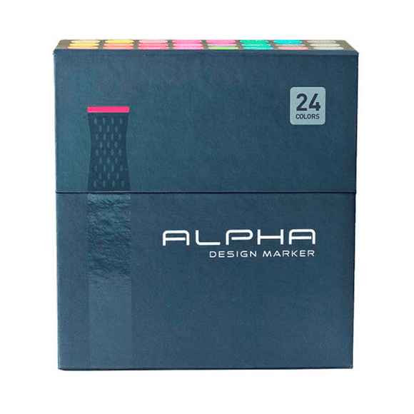 Marcadores Alpha Design Set C 24 Colores