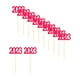 thumbnail image 2 of 12 Piezas 2023 Cupcake Topper Glitter Para Decoración De Fiesta Suministros Temáticos De Cumplea?os Rojo, 2 of 5
