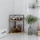 thumbnail image 4 of Organizador de mostrador de baño Dorhors, 2 niveles, madera, marrón, 4 of 7