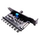thumbnail image 3 of Caja De PC De Computadora De 12V Regulador De Concentrador De Ventilador De Enfriamiento 4Pin 3Pin Controlador De Velocidad 4, 3 of 5