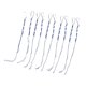 thumbnail image 3 of 10 Piezas De Tzitzits Tradicionales Judíos, Tzitzits Para Jeans, Borlas Para Bolso, Suéter, Azul Y Blanco, 3 of 5