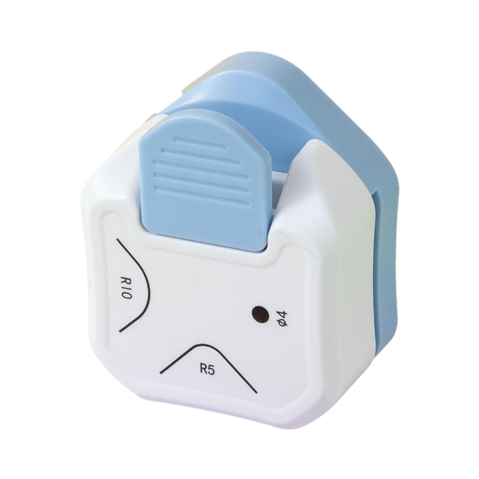 Magideal - Cortador De Esquinas De Papel Artesanal, Cortador De Papel Laminado Multifuncional, Herramienta De Corte De Papel Para Tarjetas, Cartulina De Oficina , Redondeado Azul Ponche Redondeado Azul