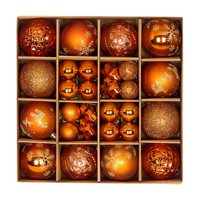 Bothyi - Juego De 44 Adornos De Bolas Navideñas Diy Para Aniversario, Oficina, Restaurante, Bronce