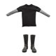 thumbnail image 4 of 1/6 Camiseta De Manga Larga Negra Masculina Y Zapatos De Botas Para Figuras De Acción De 12 '', 4 of 5