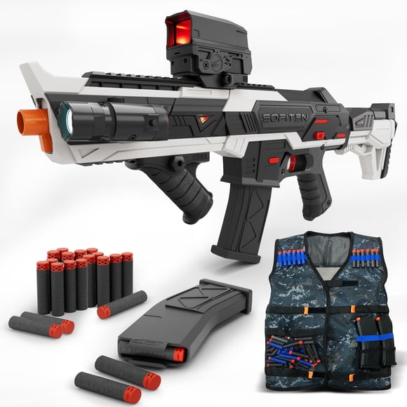Pistola de Juguete SOFITEN Bláster Francotirador Automático de Dardos de Espuma