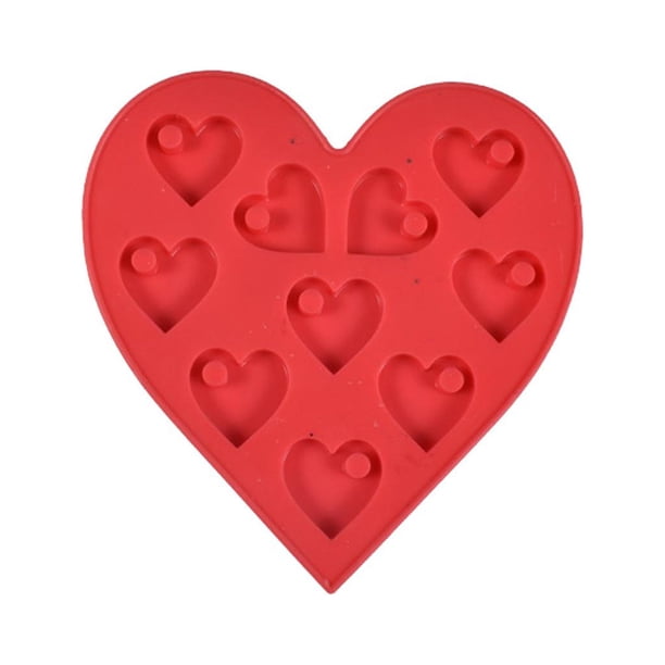 Modelo de silicona en forma de corazón, herramienta de fundición de resina, Fondant, bricolaje, decorativo, portátil, hecho en casa, pequeño corazón,