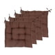 thumbnail image 2 of 4 Almohadillas Lavables Para Silla, Cuadradas, Para Comedor, Aula, Patio, Color Café, 2 of 5