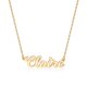 thumbnail image 1 of Collar Ursteel Claire, Collar Personalizado con Placa de Nombre Claire Chapado en Oro 14K para Mujer, 1 of 7