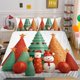 thumbnail image 2 of Christmas Gifts Tree Santa Claus Decor Quilt Duvet Cover Set Super 3-Piece Bedding Set, 2 of 5