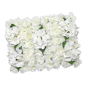 Bothyi - Panel De Flores Rosas Telón De Fondo De Flores Rosas Para Decoración De Pared Del Porche De Boda Blanco