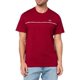 thumbnail image 1 of Camiseta de punto de algodón con ribete Lacoste para hombre Bordeaux - S, 1 of 3