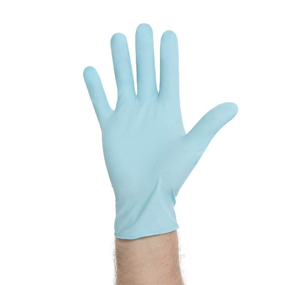 Guantes HALYARD Blue Nitrile Exam sin polvo, talla XL (90)