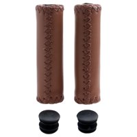 Ioensy - 1 Par De Empuñaduras De Manillar De Bicicleta, Tubo De Cuero Pu A Prueba De Golpes Para Bicicleta Al Aire Libre