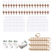 Magideal - 50 Piezas De Recuerdos De Funeral, Bolsas De Organzas, Bolsa De Decoración De Fiesta, Etiquetas De Papel Kraft, Recuerdo De Reconocimiento, Bendición,