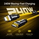 thumbnail image 3 of Juego de cables AOHI 240W 8 en 1 USB 4 240W PD3.1 de carga rápida, 3 of 6