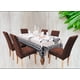 thumbnail image 2 of Pack De 6 Fundas Cubre Sillas De Comedor Flores Café, 2 of 3