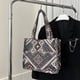 thumbnail image 1 of Ethnic Style Canvas Tote Bag, Colorful Geometric Pattern Handbag, Bohemian Shoulder Bag For Women, 1 of 3