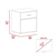 thumbnail image 3 of Velador 1 Puerta 1 Cajon Grayson 55,0x50x37,6 Cm Wengue Y Fresno, 3 of 3