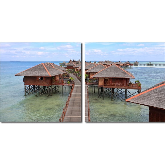 Impresión fotográfica Artwork Baxton Studio VC-2070AB Idyllic Resort