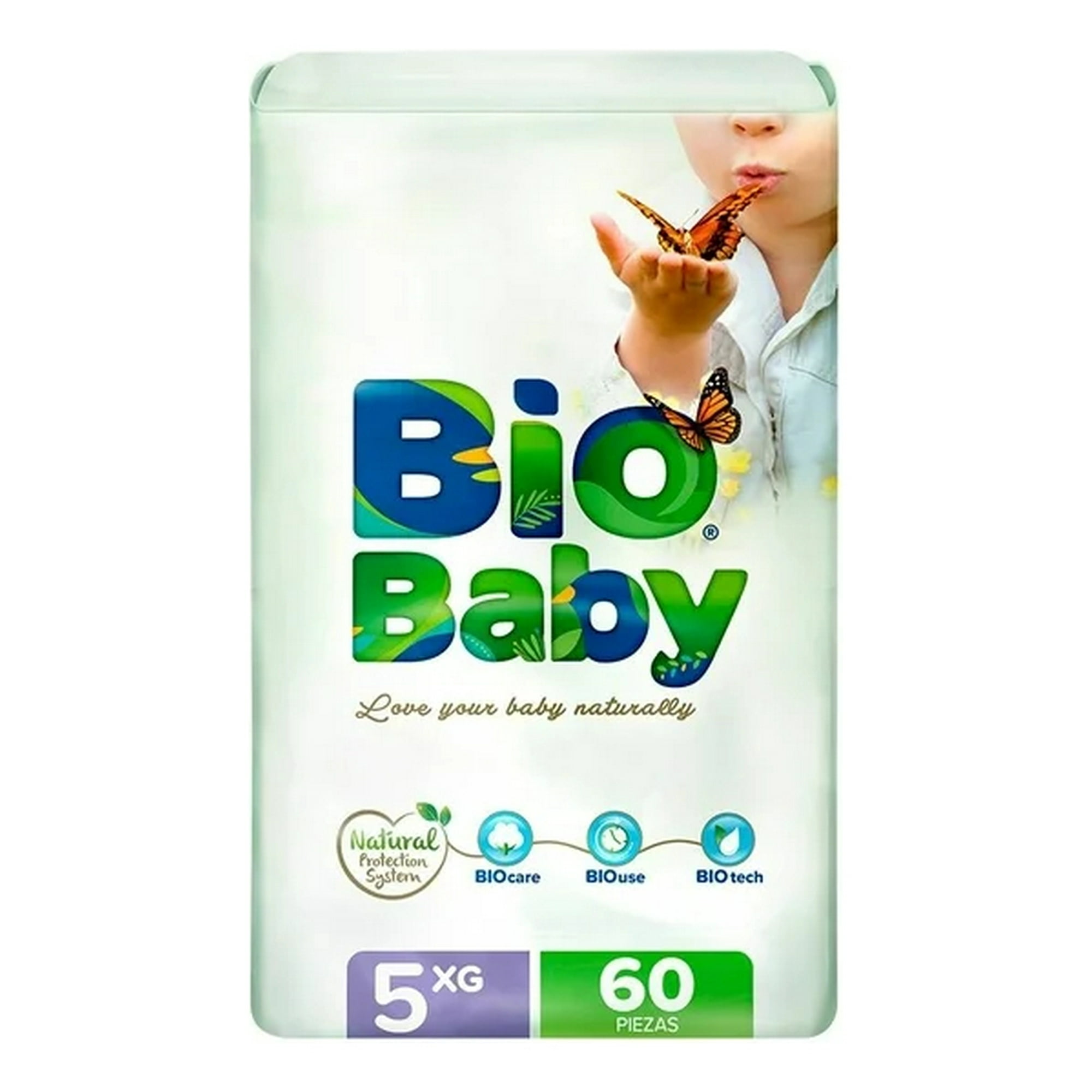 Chicolastic - Pañales Biobaby Ecológicos Talla 5 Xg 60 Piezas.