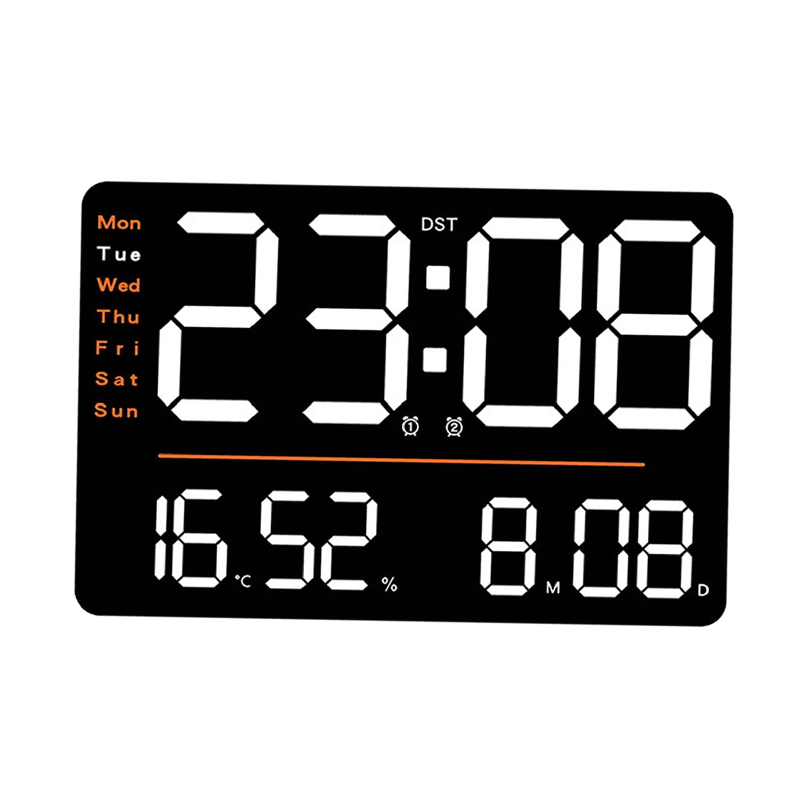 Reloj De Pared Digital Con Pantalla Grande, Reloj Grande Moderno ...