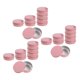 thumbnail image 4 of 24 piezas de aluminio rosa bote cosmético bálsamo para los labios tarro de contenedores de aceite cera vacío, 4 of 6