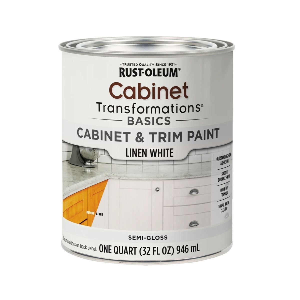 Rust-oleum - Pintura Para Muebles Blanco Lino Semi Brillante 946 Ml