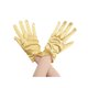 thumbnail image 1 of INSPIRE CHIC Guantes de Mujer de Satén con Decoración de Perlas, Guantes Cortos de Longitud de Muñeca para Boda Elegante en Oro, 1 of 6