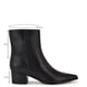 thumbnail image 3 of Bootie Nine West Maribu para mujer, piel negra con tacón de 4,5 cm, 3 of 7