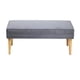 thumbnail image 1 of Banqueta Style Gris Felpa Máxima Design, 1 of 3