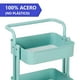 thumbnail image 3 of Carro Organizador Multiuso 3 Niveles 100% Acero Verde, 3 of 11