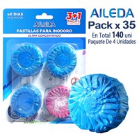 Aileda Productos De Limpieza Con Fragancia Para El Baño, 1 Bolsa Con 4 Bloques En Total 35 Bolsas