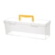 thumbnail image 4 of Caja de herramientas transparente con asa, estuche de transporte portátil, organizador de almacenamiento para herramientas de reparación, hardware, vi Amarillo 358 x 12 x 108 cm, 4 of 5
