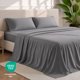 thumbnail image 5 of Juego de sábanas Bare Home Full XL gris 1800 microfibra, 5 of 9