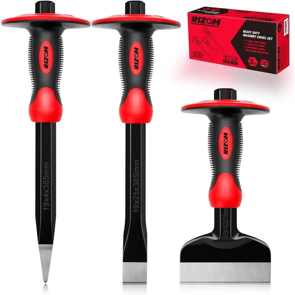 Cinceles Rizom Set 3 Piezas Acero CrV Proteccian 30cm 21cm