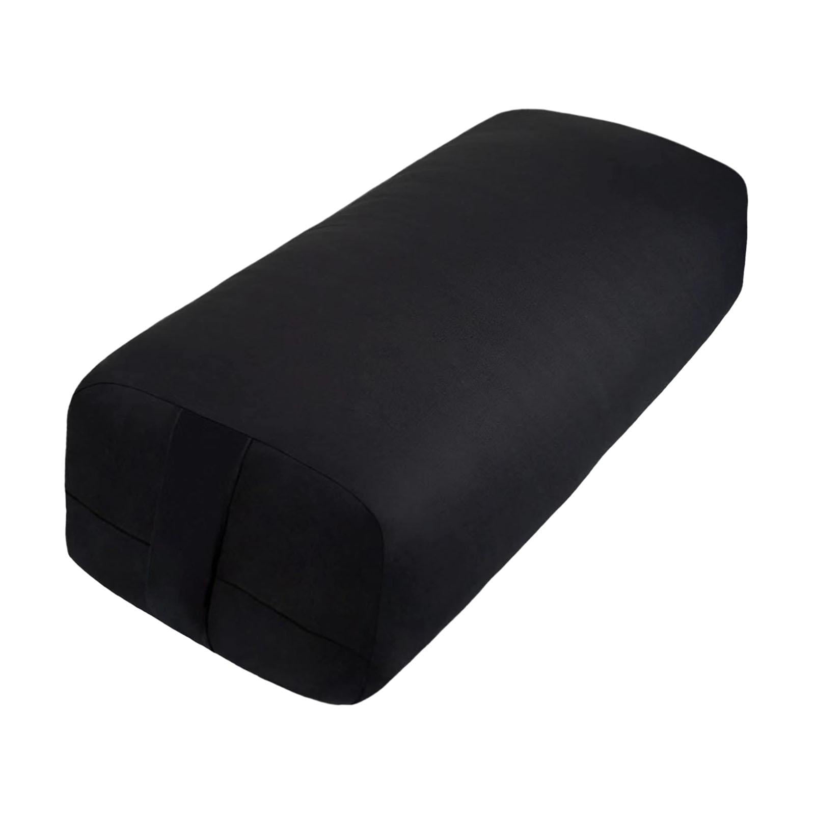 Ioensy - Almohada De Yoga Almohada Extraíble Almohada De Yoga Para Soporte Rectángulo De Yoga Restaurativo Negro Negro